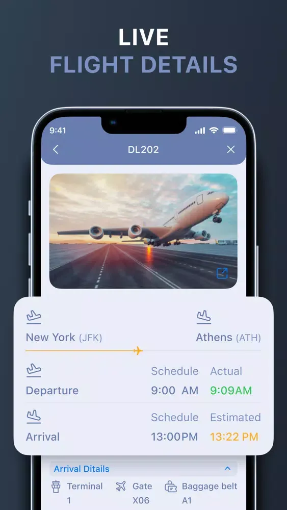 ภาพหน้าจอของ Flight Tracker - Plane Finder
