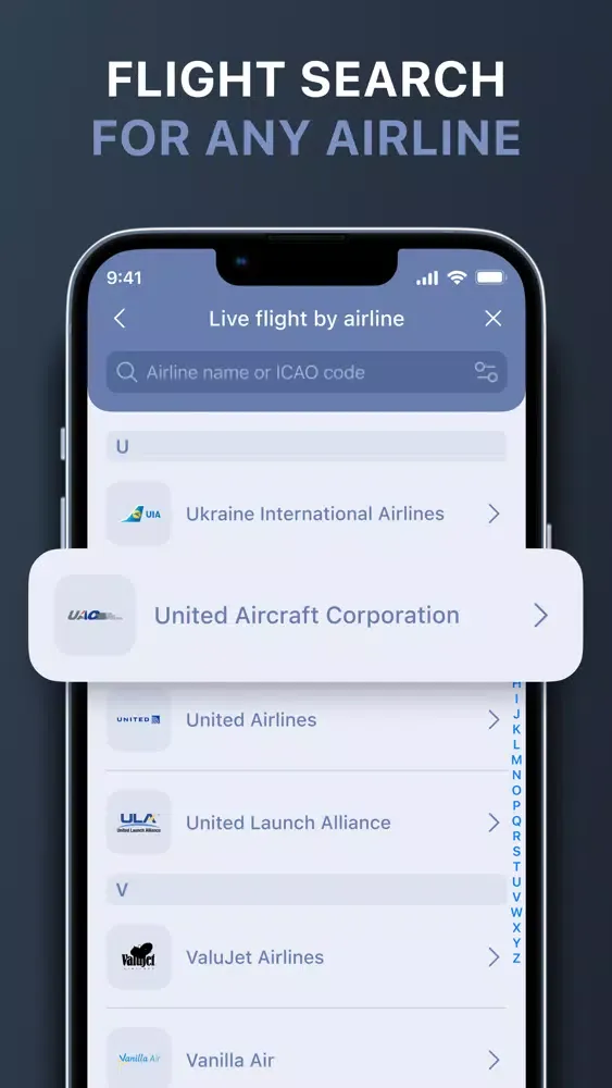 ภาพหน้าจอของ Flight Tracker - Plane Finder