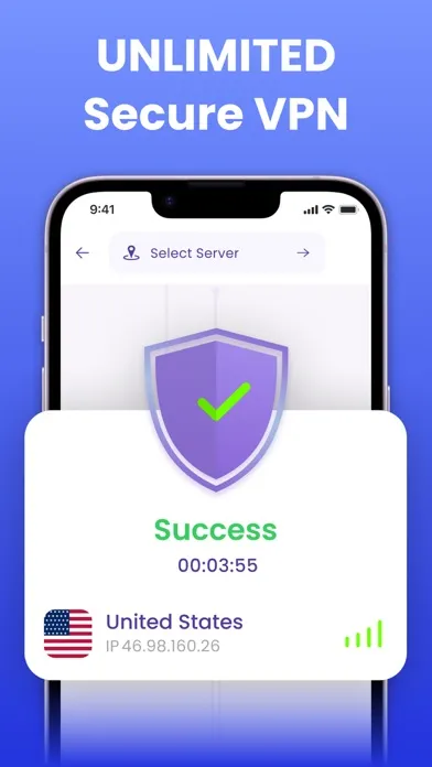 Captures d'écran de VPN - Unlimited Proxy Server