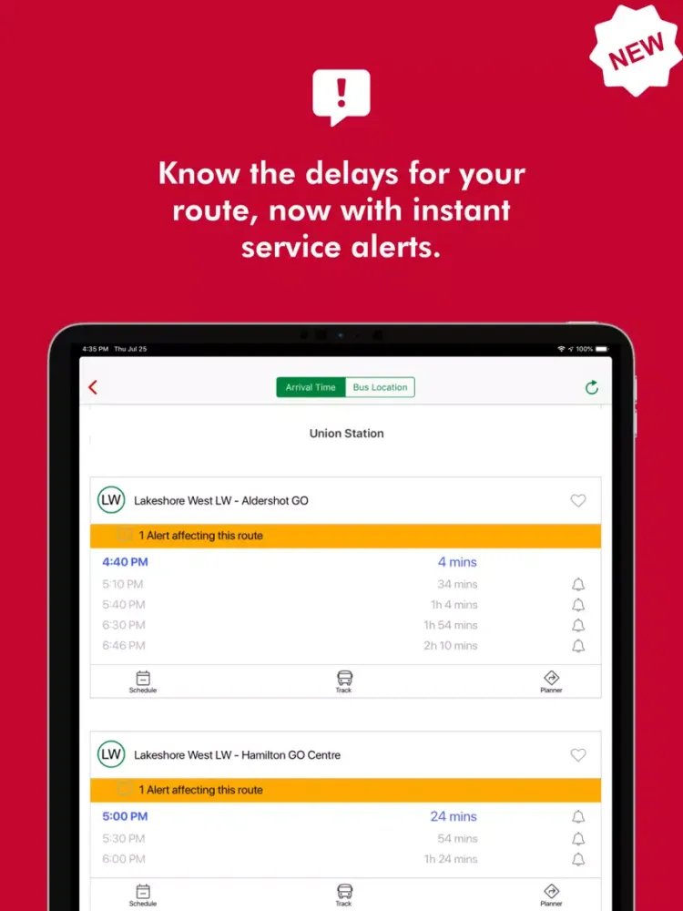 Ảnh chụp màn hình của Rocketman – Bus & Train Times iPad 