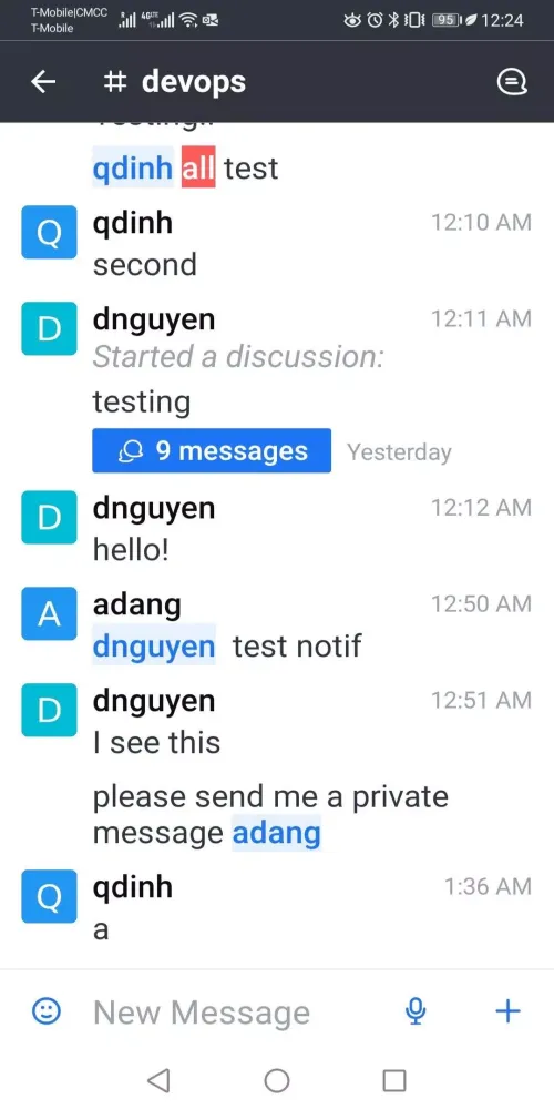 Captures d'écran de ConXChat