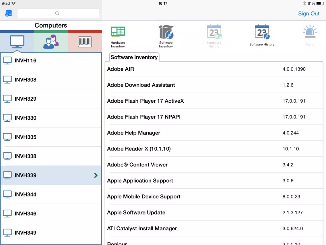 AviTice DMS Console iPad 应用截图