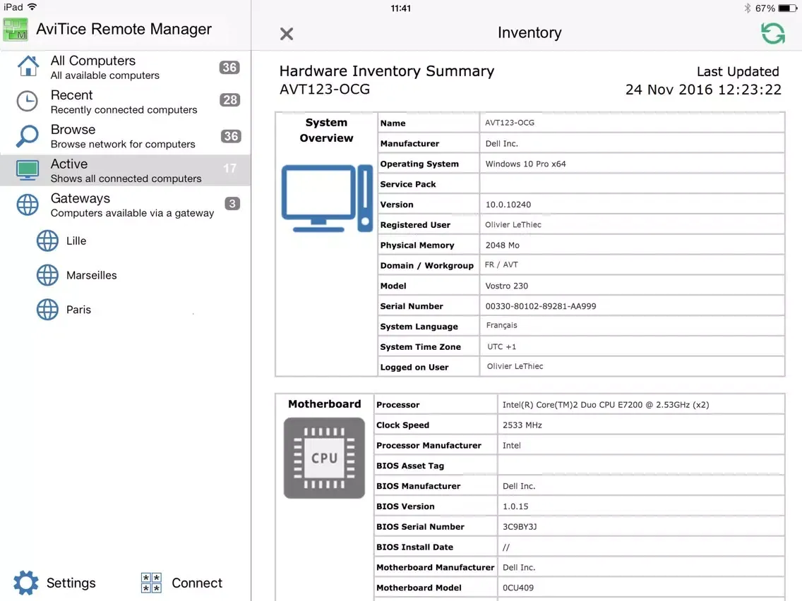 Capturas de pantalla de AviTice Remote Mobile Control iPad 