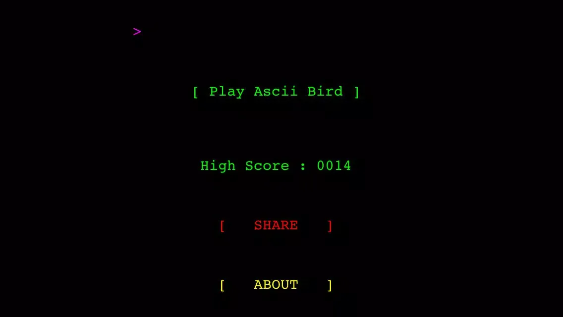 صور Ascii Bird Game