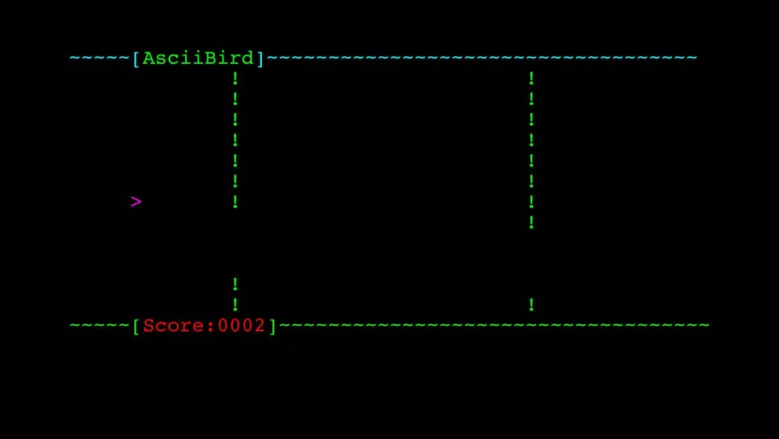صور Ascii Bird Game