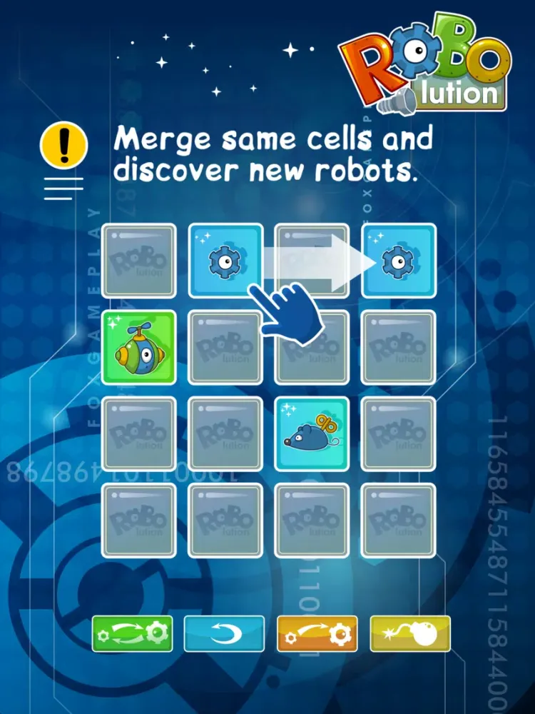 Tangkapan skrin RoboLution - robots evolution iPad 
