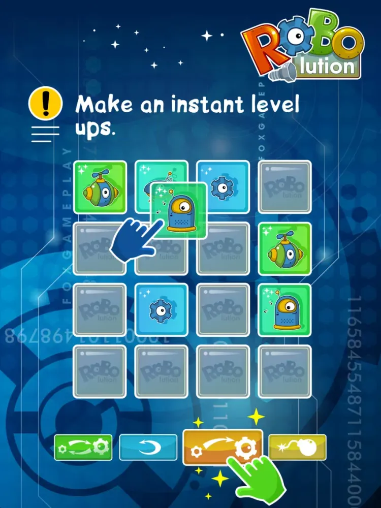 Tangkapan skrin RoboLution - robots evolution iPad 