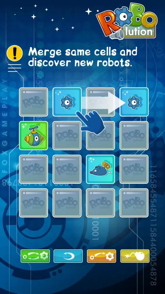 Tangkapan skrin RoboLution - robots evolution