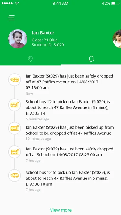 School Bus App - AVLView Screenshots