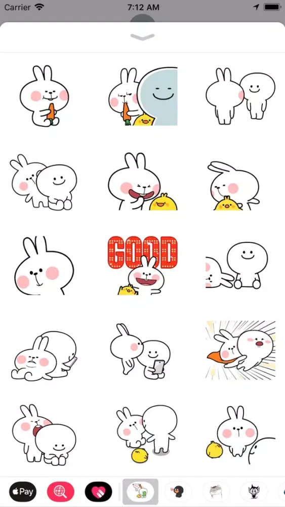 Bunny Expressions Animated 스크린샷