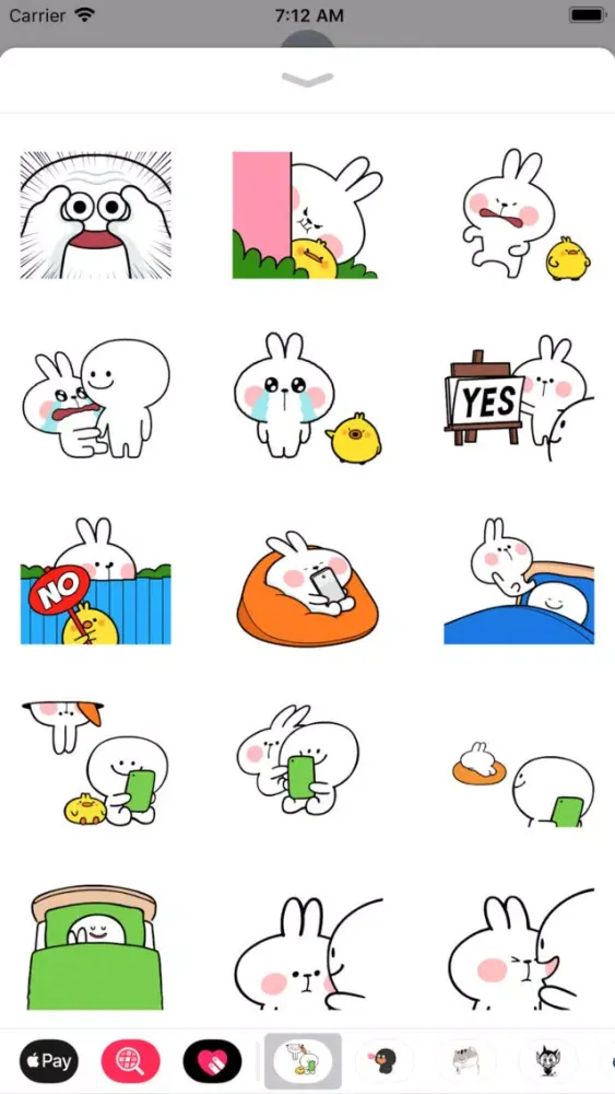 Bunny Expressions Animated 스크린샷