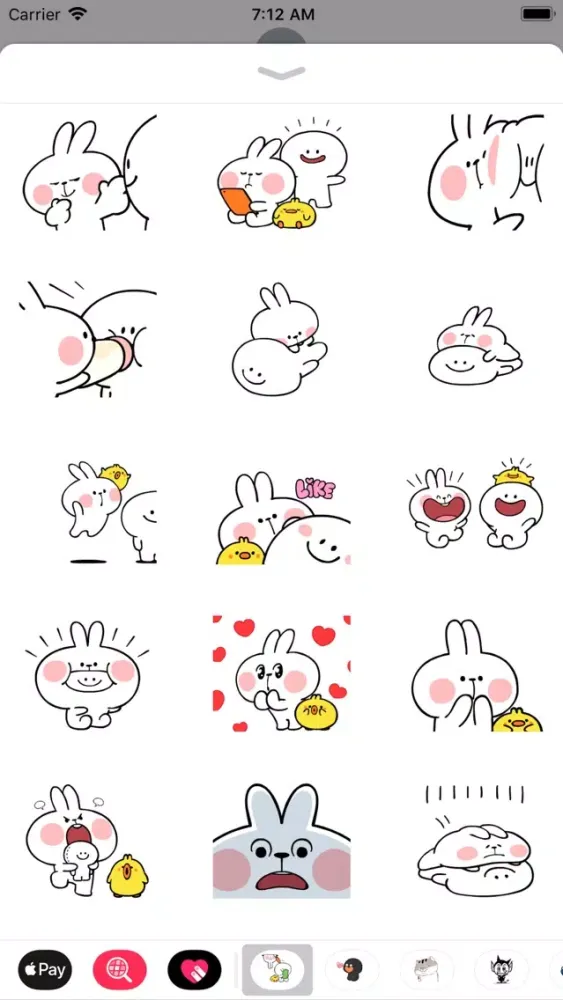 Bunny Expressions Animated 스크린샷