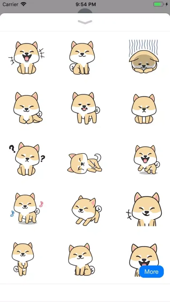 Zrzuty ekranu Puppy Love Animated Stickers