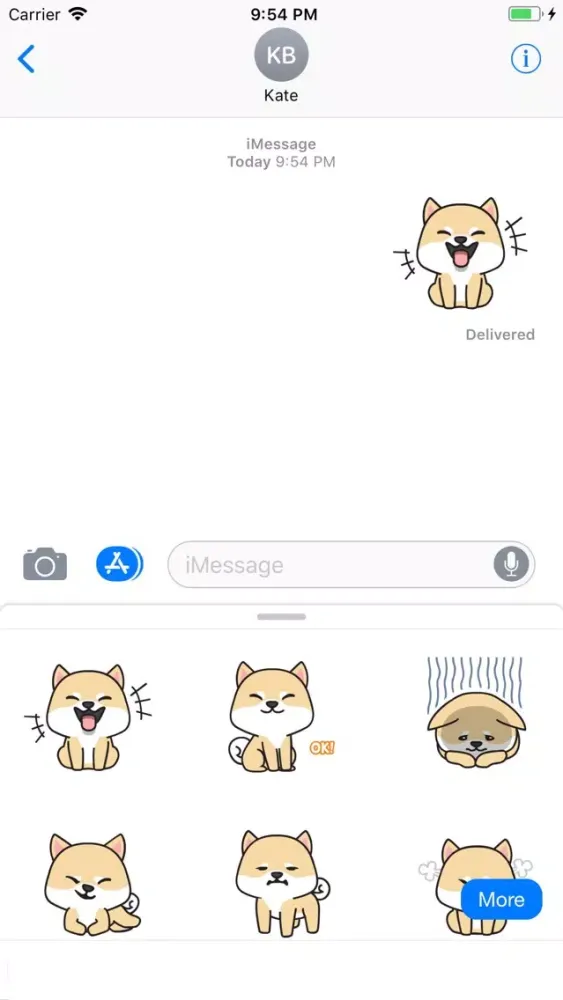 Zrzuty ekranu Puppy Love Animated Stickers