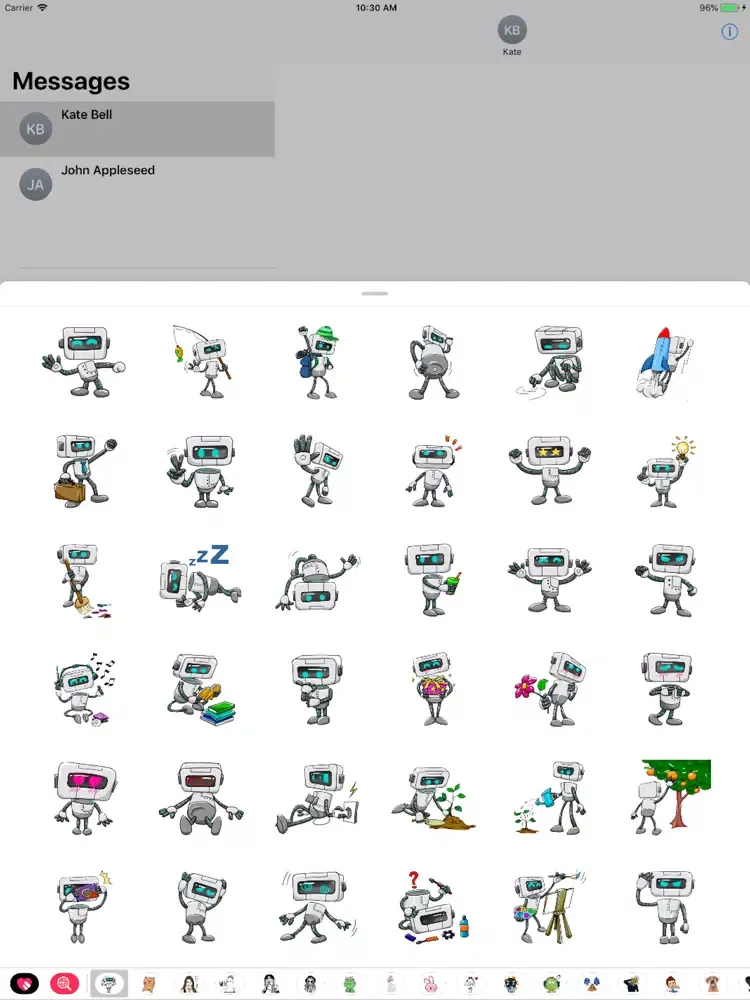 Tap E the Robot iPad Screenshots