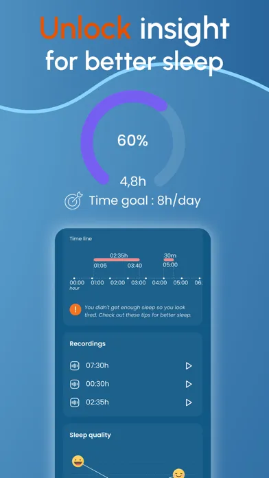 Capturas de tela do Relax Melodies: Sleep Tracker
