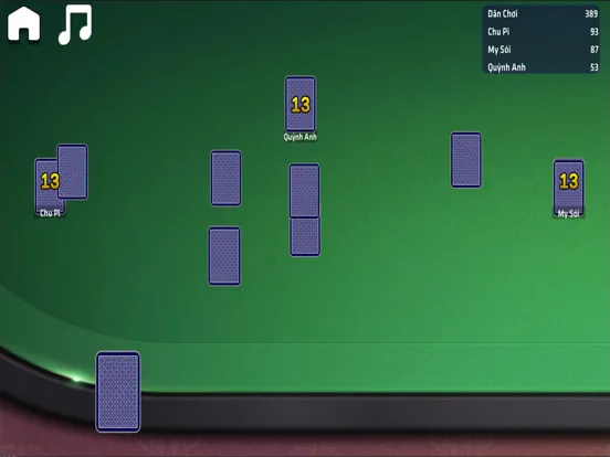 Capturas de tela do Tien Len Mien Nam Offline. iPad 