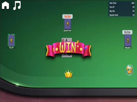 Capturas de tela do Tien Len Mien Nam Offline. iPad 