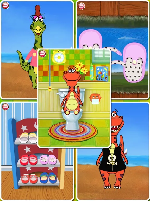 Dino Bath & Dress Up -FREE games for girls & boys iPad 應用截圖