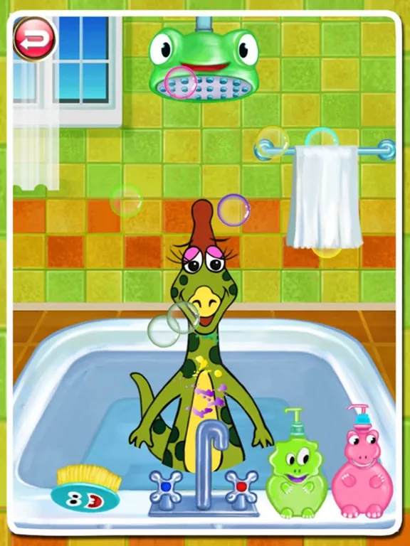 Dino Bath & Dress Up -FREE games for girls & boys iPad 應用截圖