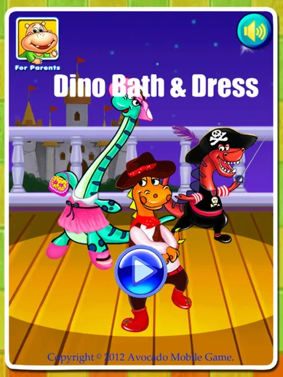 Dino Bath & Dress Up -FREE games for girls & boys iPad 應用截圖