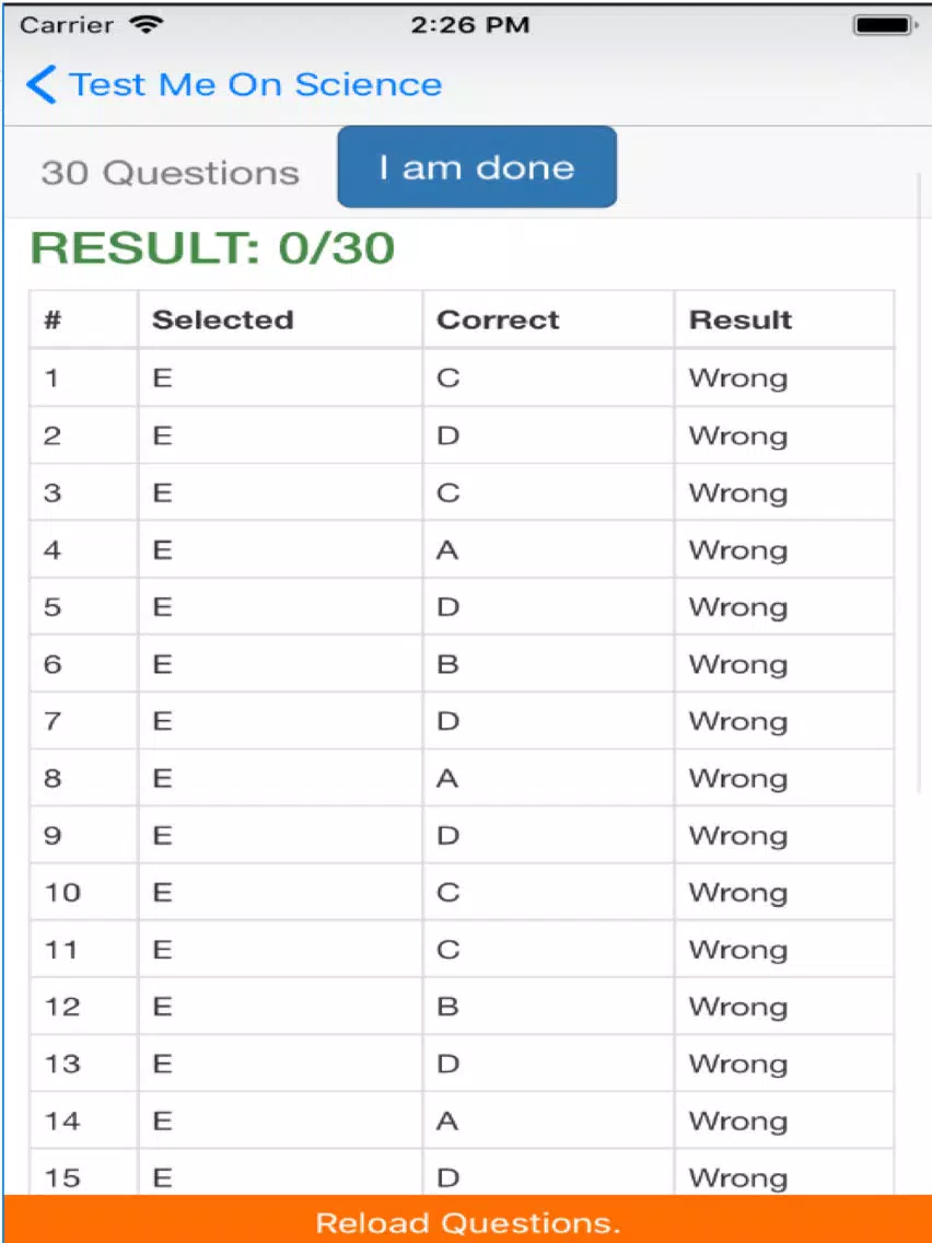 Test My Science iPad  스크린샷