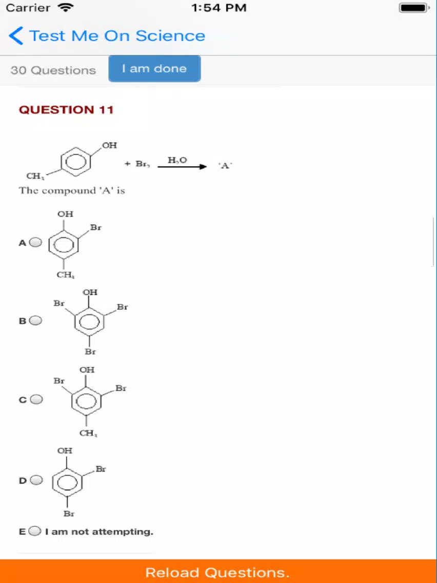 Test My Science iPad  스크린샷
