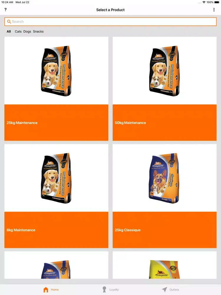 Complete Pet Food iPad  سکرین شاٹس