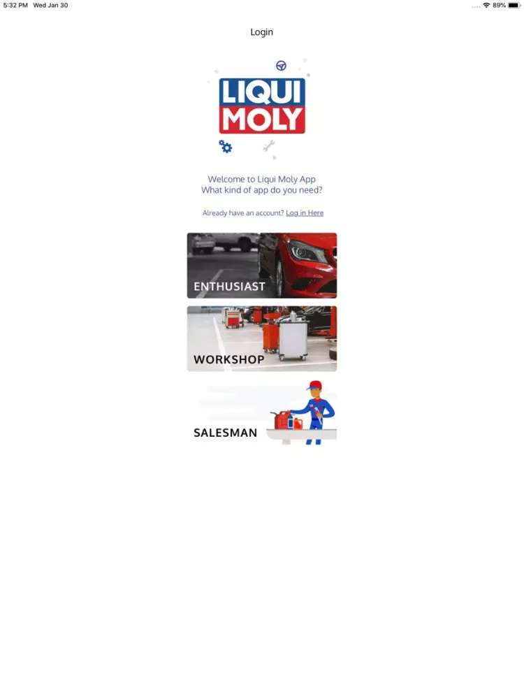 Capturas de tela do Liqui Moly ADVANTAGE iPad 