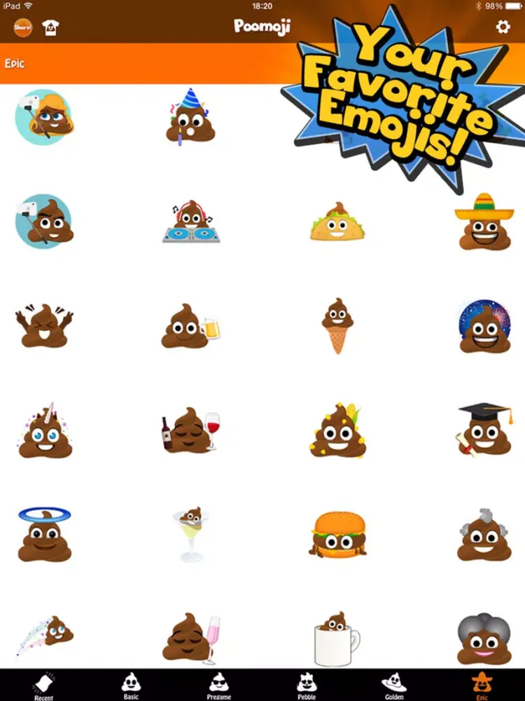 Poomoji iPad  سکرین شاٹس