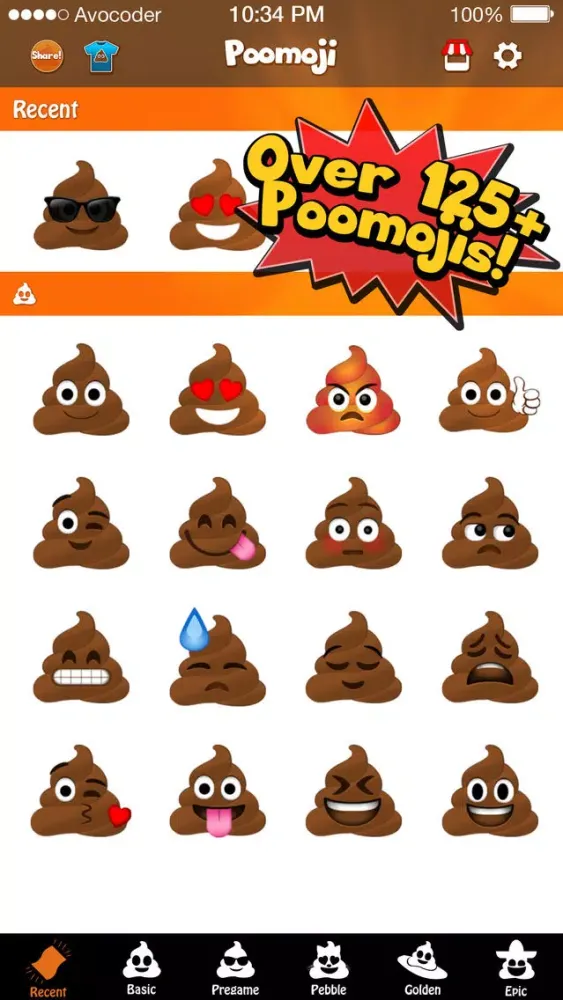 Poomoji سکرین شاٹس