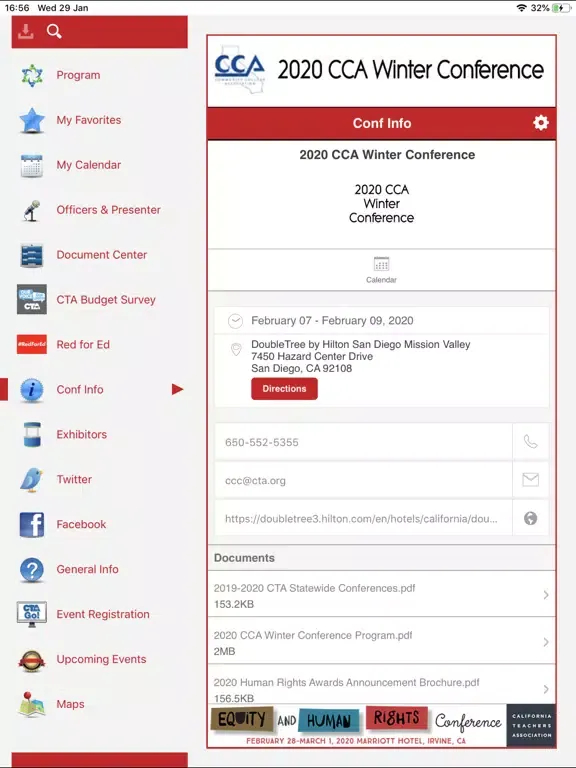 Ảnh chụp màn hình của CTA Go! iPad 