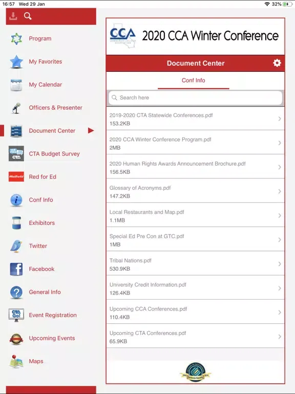 Ảnh chụp màn hình của CTA Go! iPad 