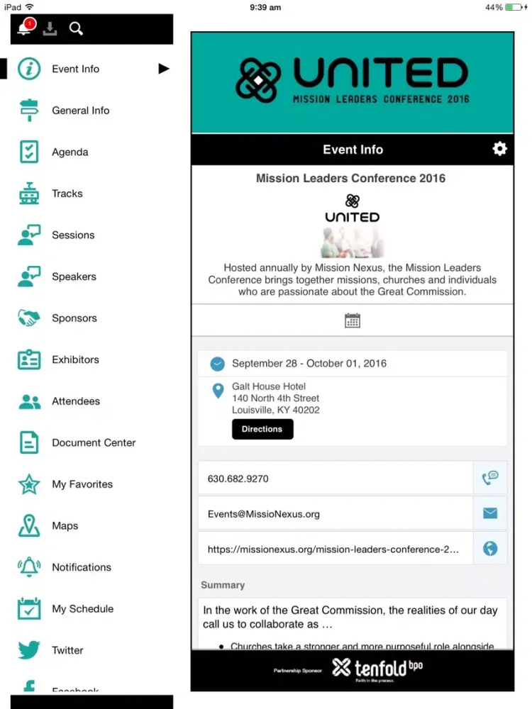 MLC 2016 iPad  스크린샷