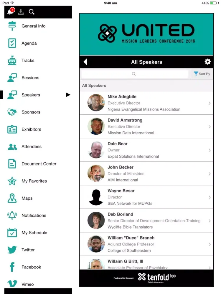 MLC 2016 iPad  스크린샷