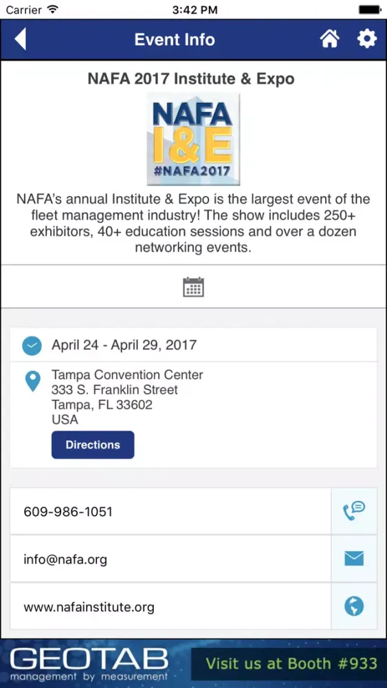 NAFA 2017 I&E Screenshots
