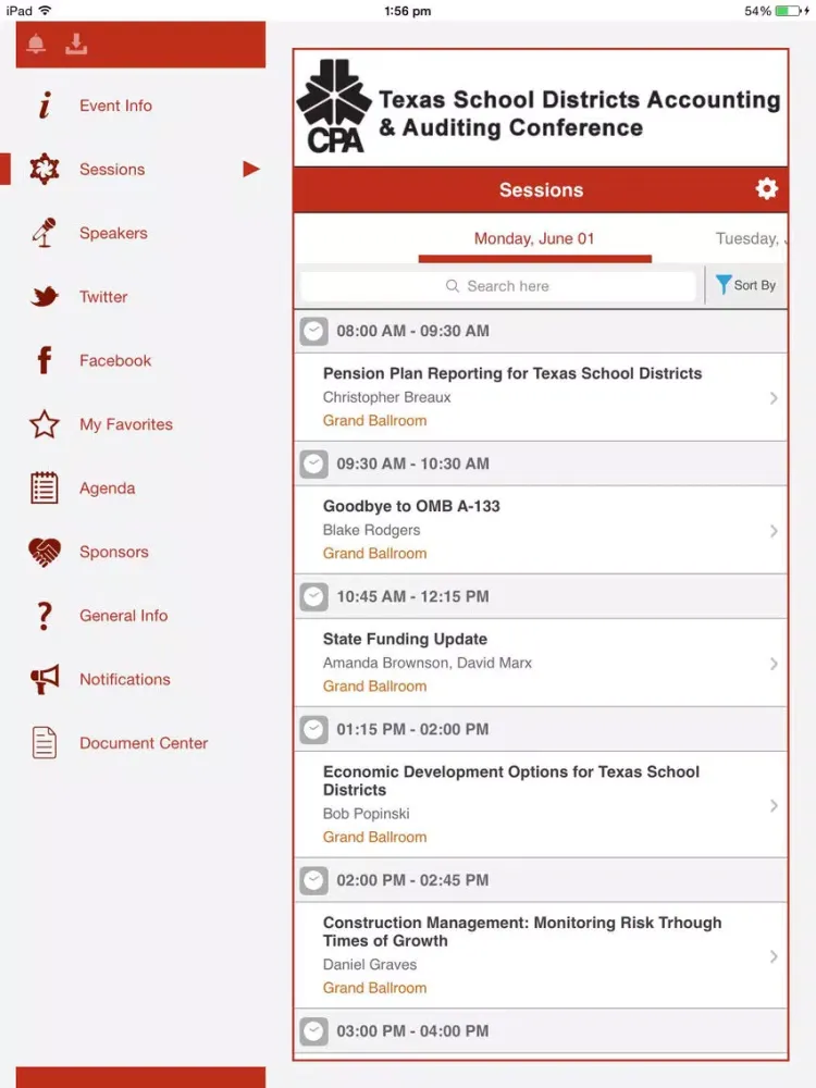 تصاویر TSCPA App iPad 