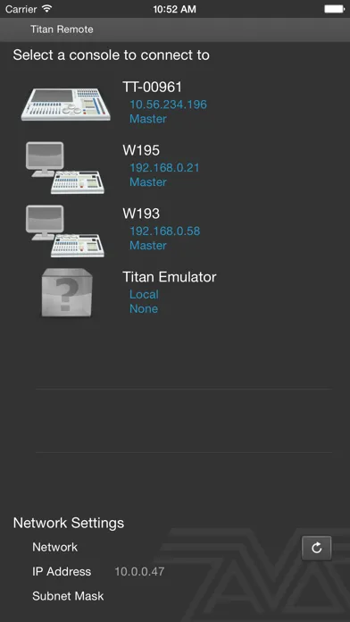 Captures d'écran de Titan Remote V9