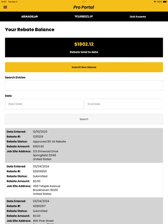 Capturas de tela do Armadillo Builder Rebate iPad 