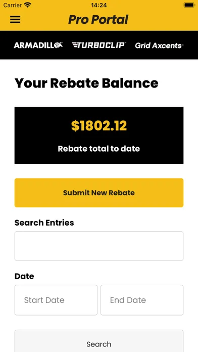 Capturas de tela do Armadillo Builder Rebate