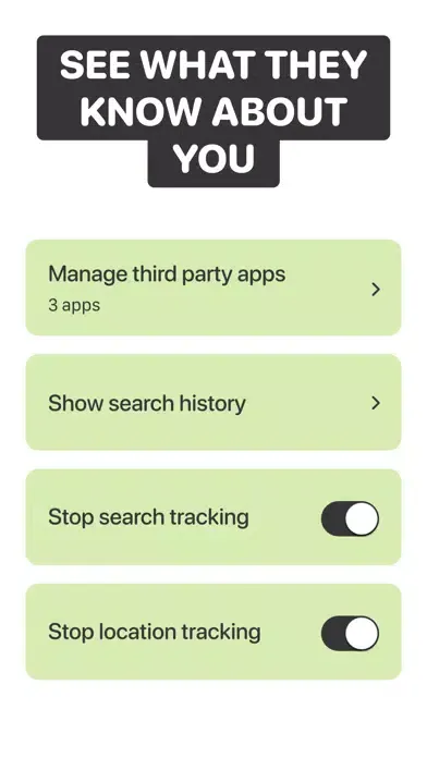 Captures d'écran de Avocado: privacy assistant