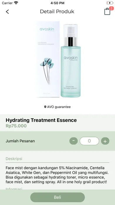 Ảnh chụp màn hình của Avo Store App