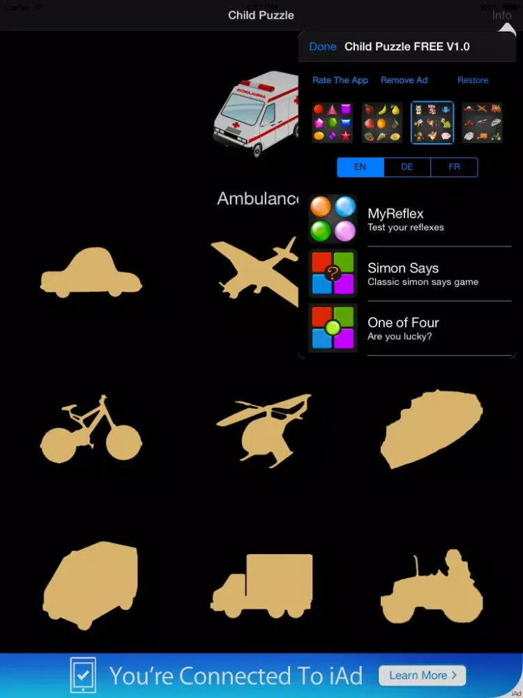 Capturas de pantalla de ChildPuzzle-FREE iPad 