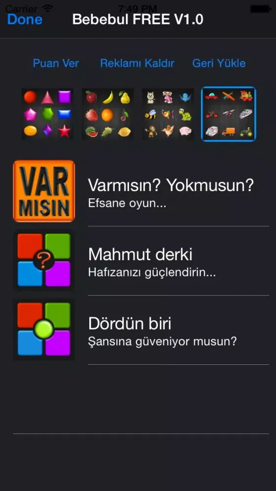 Zrzuty ekranu Bebebul - Ücretsiz Eğitici Puzzle