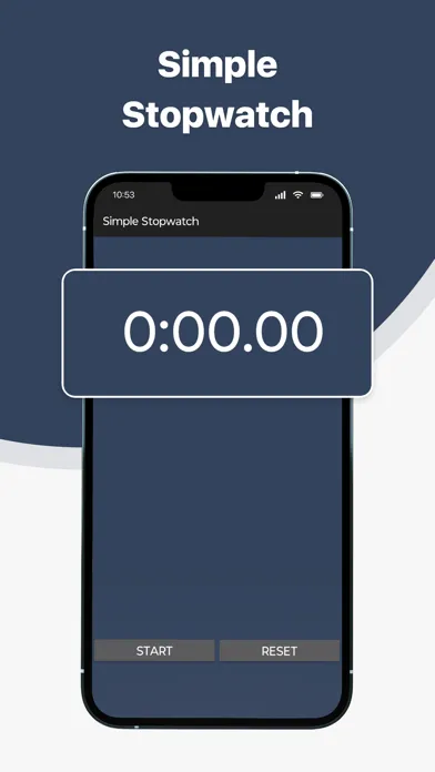 Capturas de tela do Simple Stopwatch App