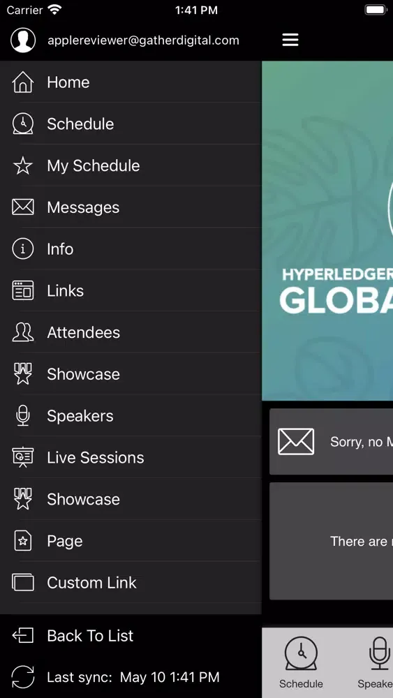 Screenshot di AVS Events