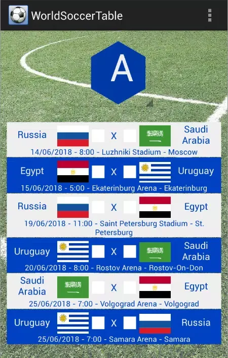 Screenshot di World Soccer Table