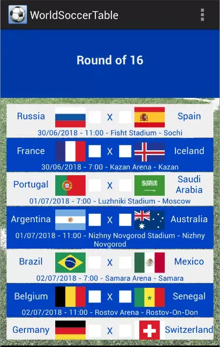 Screenshot di World Soccer Table