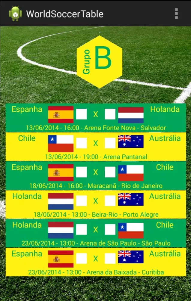Screenshot di World Soccer Table
