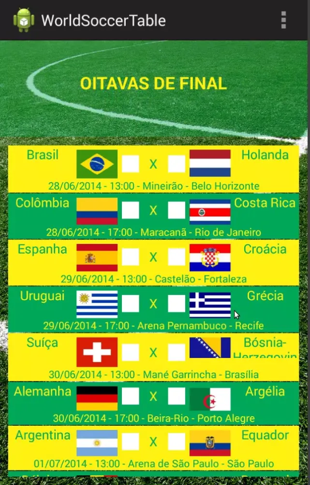 Screenshot di World Soccer Table